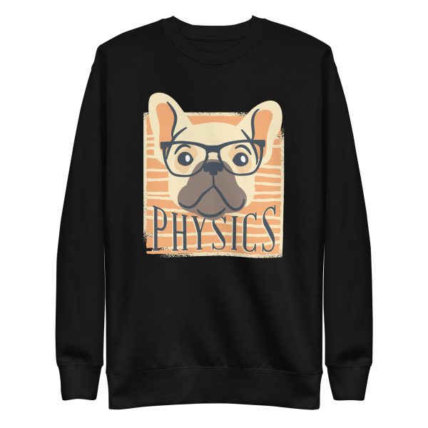 unisex-premium-sweatshirt-black-front-6aa1cbad85fde.jpg Physics Nerdy Dog Sweatshirt