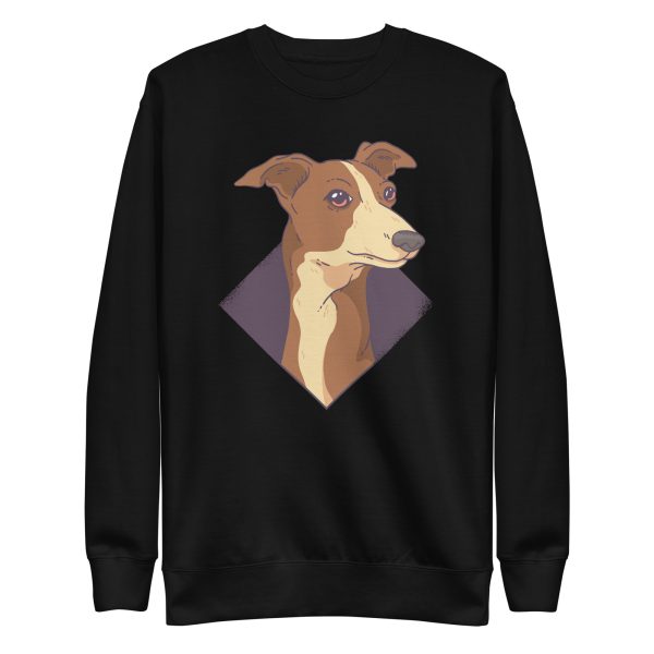unisex-premium-sweatshirt-black-front-6aa1cd2da4045.jpg Whippet Dog Sweatshirt