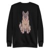 unisex-premium-sweatshirt-black-front-6aa1cda2c76fa.jpg German Shepherd Sweatshirt