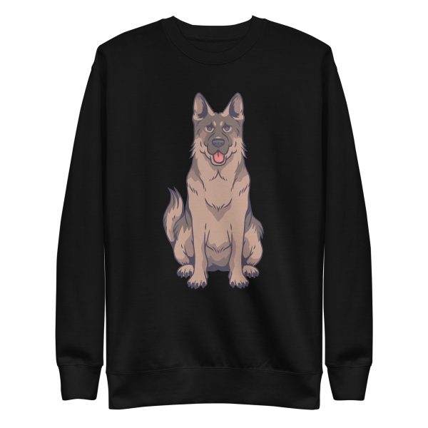 unisex-premium-sweatshirt-black-front-6aa1cda2c76fa.jpg German Shepherd Sweatshirt