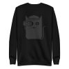 unisex-premium-sweatshirt-black-front-6aa3c2f3c58d2.jpg Cat and Camera Sweatshirt
