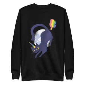 unisex-premium-sweatshirt-black-front-6aa3c57c7ff69.jpg Caticorn Sweatshirt
