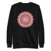 unisex-premium-sweatshirt-black-front-6aa3c68224c70.jpg Cat Mandala Sweatshirt