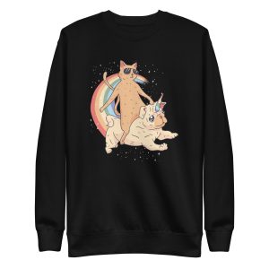 Cat Riding Unidog Sweatshirt
