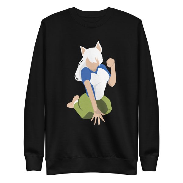 unisex-premium-sweatshirt-black-front-6aa46163d5eeb.jpg Cat Girl Sweatshirt
