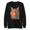 unisex-premium-sweatshirt-black-front-6aa4629248c38.jpg Tortoise Cat Sweatshirt