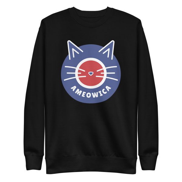 unisex-premium-sweatshirt-black-front-6aa462bb14ab4.jpg Ameowica Sweatshirt