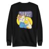 unisex-premium-sweatshirt-black-front-6aa4639681325.jpg Pin Up Cat Sweatshirt