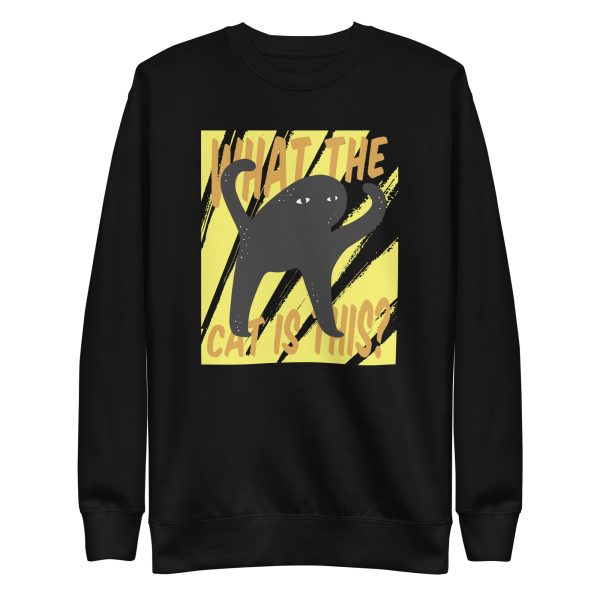 unisex-premium-sweatshirt-black-front-6aa4642ecedb0.jpg Cat Creature Sweatshirt
