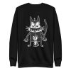 unisex-premium-sweatshirt-black-front-6aa466ea064a9.jpg Creepy Cat and Mouse Sweatshirt