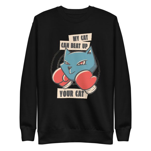 unisex-premium-sweatshirt-black-front-6aa71f3d22dc3.jpg My Cat Quote Sweatshirt