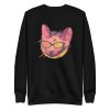 unisex-premium-sweatshirt-black-front-6aa7204237ce0.jpg Party Cat With Sunglasses Sweatshirt