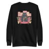 unisex-premium-sweatshirt-black-front-6aa7206898476.jpg Cat On Balcony Sweatshirt