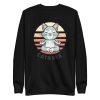 unisex-premium-sweatshirt-black-front-6aa720bf45982.jpg Cat Namaste Sweatshirt