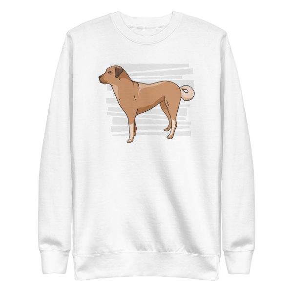 unisex-premium-sweatshirt-white-front-6a9d3deda9def.jpg Kuchi Dog Sweatshirt