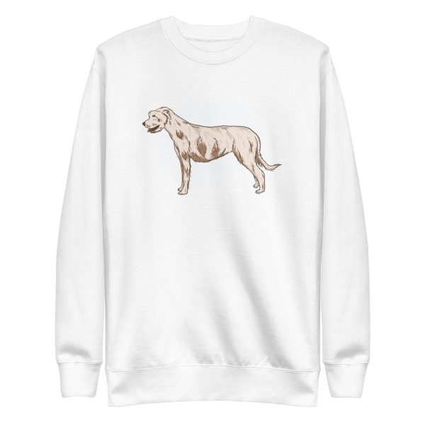 unisex-premium-sweatshirt-white-front-6a9d7245d68d1.jpg Irish Wolfhound Sweatshirt