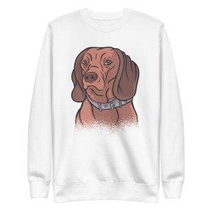 unisex-premium-sweatshirt-white-front-6a9dcc601cb83.jpg Bavarian Mountain Hound Sweatshirt