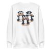 unisex-premium-sweatshirt-white-front-6a9f896f06d72.jpg Three Dogs Sweatshirt