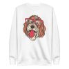 unisex-premium-sweatshirt-white-front-6a9f8db63d29c.jpg Bernedoodle Dog Sweatshirt