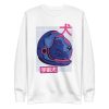 unisex-premium-sweatshirt-white-front-6a9fd0091c794.jpg Space Dog Sweatshirt