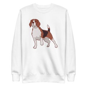 unisex-premium-sweatshirt-white-front-6a9fd0345a5a4.jpg Beagle Dog Sweatshirt