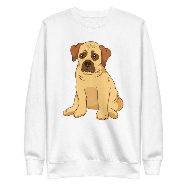unisex-premium-sweatshirt-white-front-6a9fd1045dbb1.jpg Boerbel Puppy Dog Sweatshirt