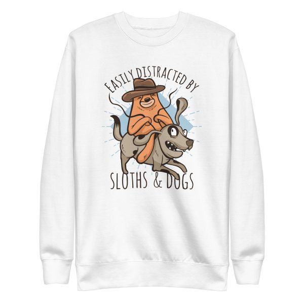 Sloth Riding Dog Sweatshirt