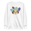 unisex-premium-sweatshirt-white-front-6aa18ad258d2a.jpg Easter Dog Sweatshirt