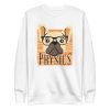 unisex-premium-sweatshirt-white-front-6aa1cbad8501c.jpg Physics Nerdy Dog Sweatshirt