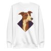 unisex-premium-sweatshirt-white-front-6aa1cd2da30fb.jpg Whippet Dog Sweatshirt