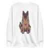 unisex-premium-sweatshirt-white-front-6aa1cda2c638f.jpg German Shepherd Sweatshirt