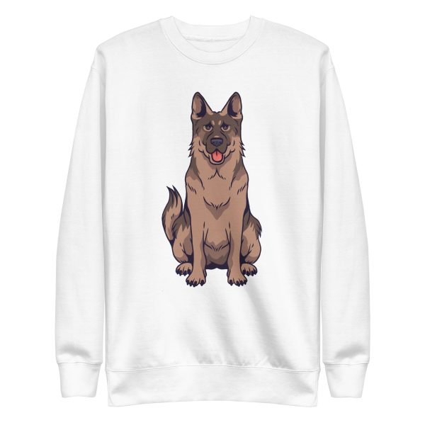 unisex-premium-sweatshirt-white-front-6aa1cda2c638f.jpg German Shepherd Sweatshirt