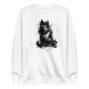 unisex-premium-sweatshirt-white-front-6aa3c4957a08e.jpg Black Cat Halloween Sweatshirt