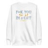 unisex-premium-sweatshirt-white-front-6aa3c4c17fe3a.jpg Cat Eyes Sweatshirt