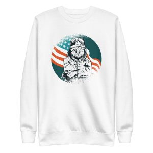 unisex-premium-sweatshirt-white-front-6aa4621fa6c9d.jpg Pilot Cat Sweatshirt