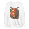 unisex-premium-sweatshirt-white-front-6aa4629246c23.jpg Tortoise Cat Sweatshirt