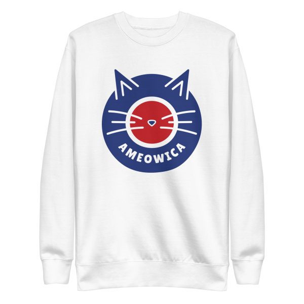 unisex-premium-sweatshirt-white-front-6aa462bb16911.jpg Ameowica Sweatshirt