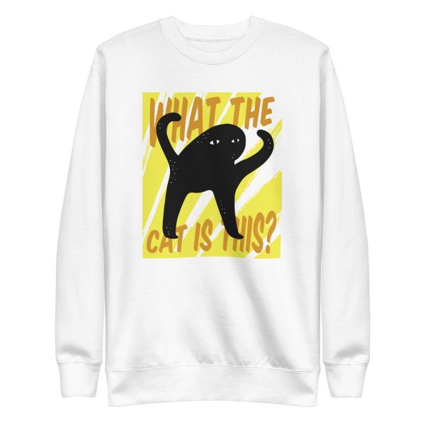 unisex-premium-sweatshirt-white-front-6aa4642ecd807.jpg Cat Creature Sweatshirt