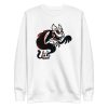 unisex-premium-sweatshirt-white-front-6aa466961fae2.jpg Boo Ghost Cat Sweatshirt
