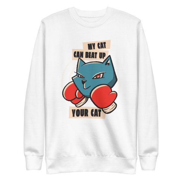 unisex-premium-sweatshirt-white-front-6aa71f3d240ad.jpg My Cat Quote Sweatshirt