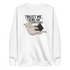 unisex-premium-sweatshirt-white-front-6aa72014cd4e2.jpg Computer Cat Sweatshirt