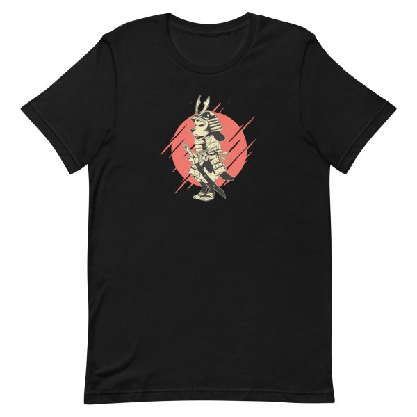 unisex-staple-t-shirt-black-front-6a9d8226933eb.jpg Samurai Dog T-Shirt