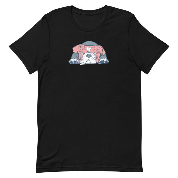 unisex-staple-t-shirt-black-front-6a9dc379dafdc.jpg English Bulldog T-Shirt