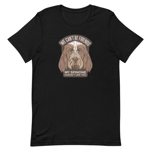 unisex-staple-t-shirt-black-front-6a9f93765d6ed.jpg Spinone Dog T-Shirt