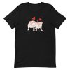 unisex-staple-t-shirt-black-front-6a9fde52878ec.jpg English Bulldog Couple Love T-Shirt