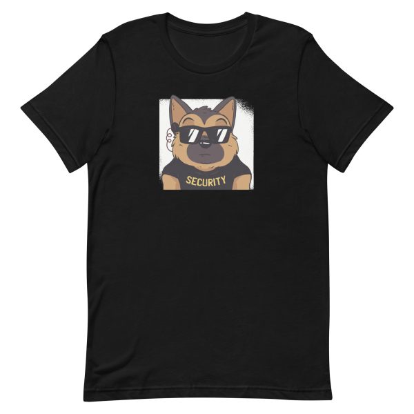 unisex-staple-t-shirt-black-front-6a9fe1a90cc31.jpg German Shepherd Security T-Shirt