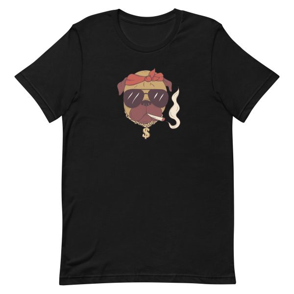 unisex-staple-t-shirt-black-front-6aa182a0d1592.jpg Thug Pug T-Shirt