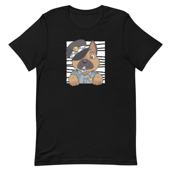 unisex-staple-t-shirt-black-front-6aa1899693b6a.jpg German Shepherd Police T-Shirt