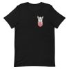 unisex-staple-t-shirt-black-front-6aa189f76cfd7.jpg French Bulldog Pocket T-Shirt