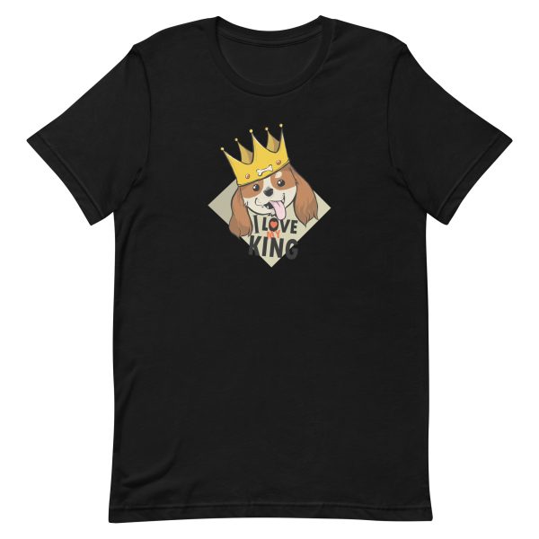 unisex-staple-t-shirt-black-front-6aa1ca2c548b0.jpg King Dog T-Shirt